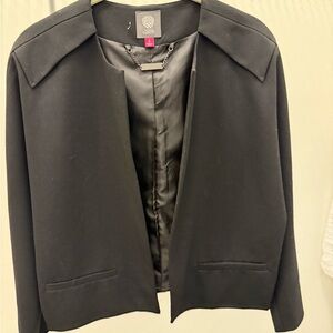 Vince Camuto Black Blazer Structured Minimalist Design